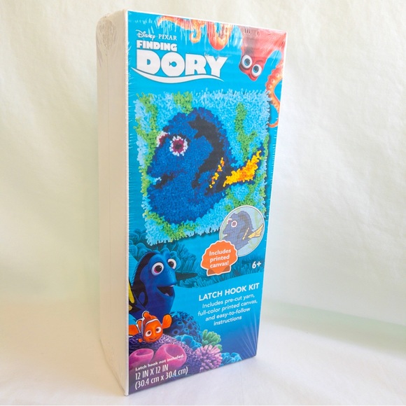 Disney Pixar Finding Dory Latch Hook Rug Kit Crafts Kids Project. TOOL INCLUDED! - Picture 10 of 14